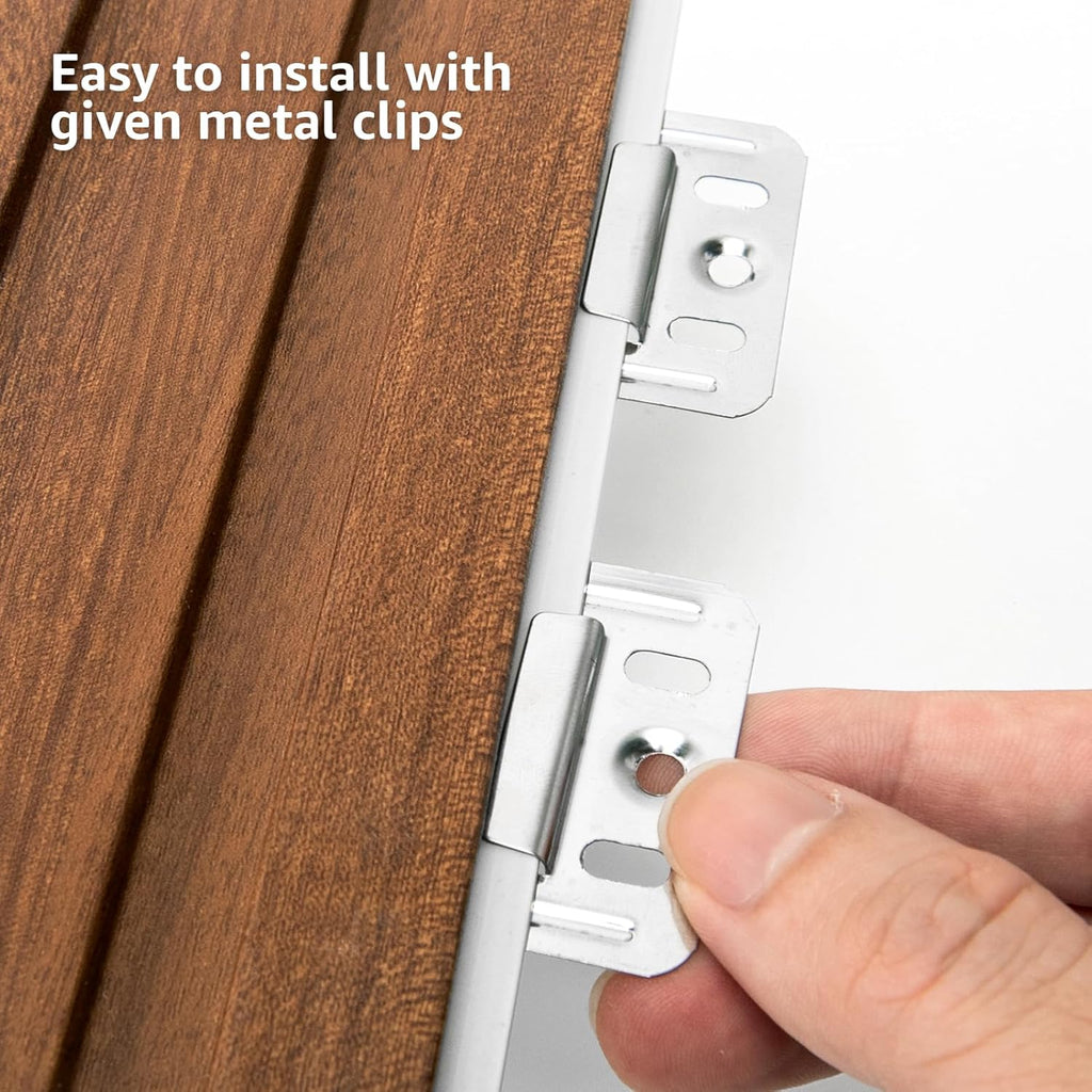 Art3d Slat Wall Panels, WPC Soundproof 3D Wall Paneling for Interior Wall Decor, TV Background, 8-Pack 96 x 6 in. Teak